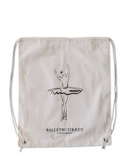 Seré balletpose med silouette af ballerina